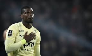 Paul Pogba played his first minutes of professional football in more than two years as he came off the bench during Monaco's 4-1 defeat by Rennes.
