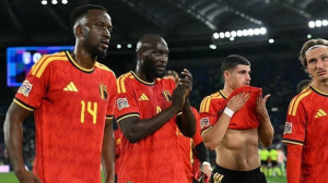 Mark van Bommel's Belgium beat Roberto Mancini's Italy in their Nations League opener in Rome.