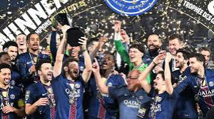 Paris St-Germain needed a stoppage-time equaliser and a penalty shootout to beat Marseille in Kuwait and win a fourth consecutive French Super Cup.