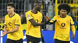 Borussia Dortmund moved up to fourth in the Champions League table as Serhou Guirassy scored twice to help them to a routine victory over 10-man Villarreal.