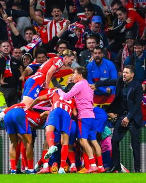 Conor Gallagher came on as a substitute as Atletico Madrid scored a 90th-minute winner against RB Leipzig in their Champions League opener.