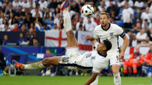 England beat Slovakia 2-1 after extra time.