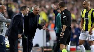 Jose Mourinho was sent off as his Fenerbahce side came from behind to condemn his old club Manchester United to a third successive Europa League draw in Istanbul.