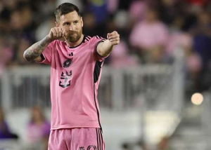 Lionel Messi scored a hat-trick to help Inter Miami beat New England Revolution 6-2 as his side set a points record for a regular Major League Soccer campaign.