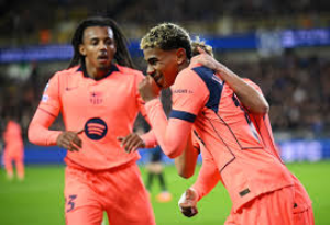 Lamine Yamal scored a fantastic goal as Barcelona came from behind three times to draw at Club Brugge in a remarkable Champions League game.
