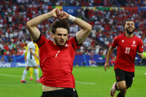 Georgia made history and reached their first major tournament knockout stage with victory over Portugal at Euro 2024.