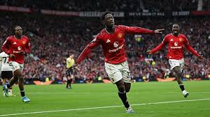 Kobbie Mainoo celebrated his new contract by scoring the winner that swept Manchester United back into the Champions League as they clinched a five-goal thriller against Liverpool at Old Trafford.