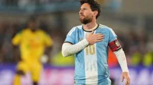 Lionel Messi brought his glittering Argentina career to a fitting end with a goal against Benin on an emotional night in Buenos Aires.