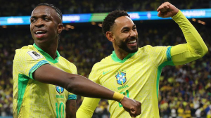 Ancelotti earns first win as Brazil book World Cup spot.