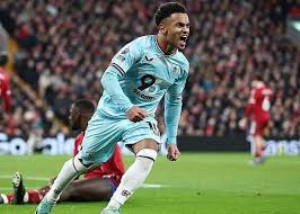 Marcus Edwards scored a second-half equaliser as Liverpool were held to a frustrating Premier League draw by struggling Burnley at Anfield.