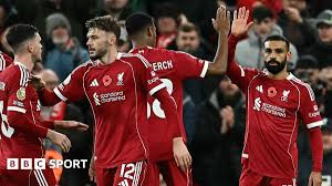 Mohamed Salah scored his 250th Liverpool goal as the Reds ended their four-game Premier League losing streak with victory over Aston Villa.