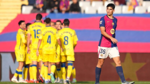 La Liga leaders Barcelona's 125th anniversary celebrations were dampened as they fell to a surprise defeat against struggling Las Palmas.