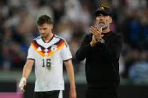 Jurgen Klopp's wait for his first win as Germany boss continued as his side were upset at home by Greece in the Nations League.