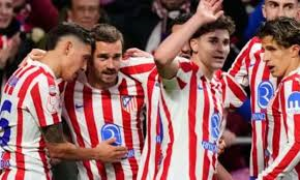 Atletico Madrid produced an outstanding first-half display of attacking football as they thrashed La Liga leaders Barcelona in the first leg of their Copa del Rey semi-final.