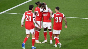 Arsenal scored three goals in seven second-half minutes to maintain their perfect start to the league phase of the Champions League by beating Lille at Emirates Stadium.