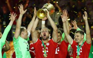 England captain Harry Kane scored a second-half hat-trick as Bayern Munich beat Stuttgart in the German Cup final to complete a league and cup double.