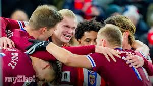 Norway have all but qualified for a first World Cup in 28 years as doubles from Erling Haaland and Alexander Sorloth sealed a comfortable win against Estonia.