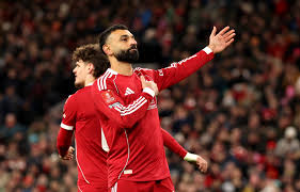 Mohamed Salah scored and provided an assist as Liverpool brushed aside Brighton at Anfield to reach the FA Cup fifth round.